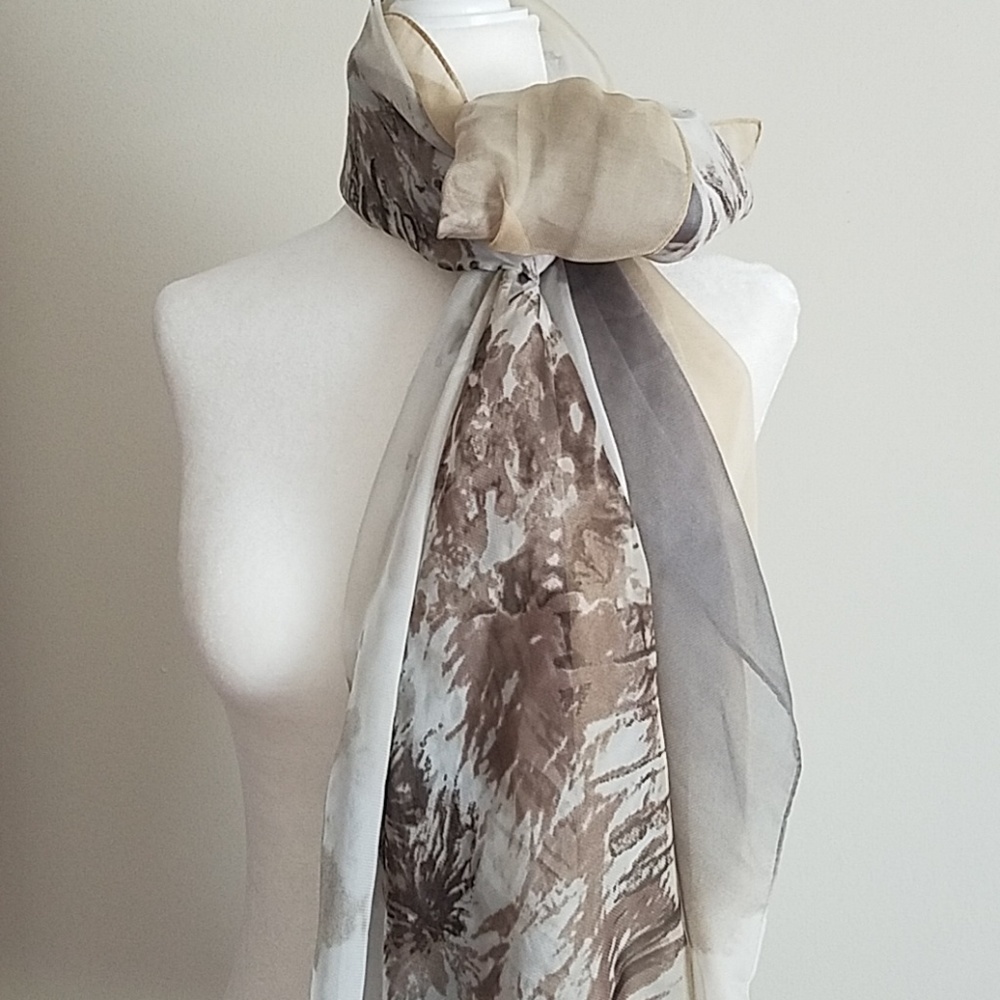 CEJON Beach Landscape Neutral Scarf